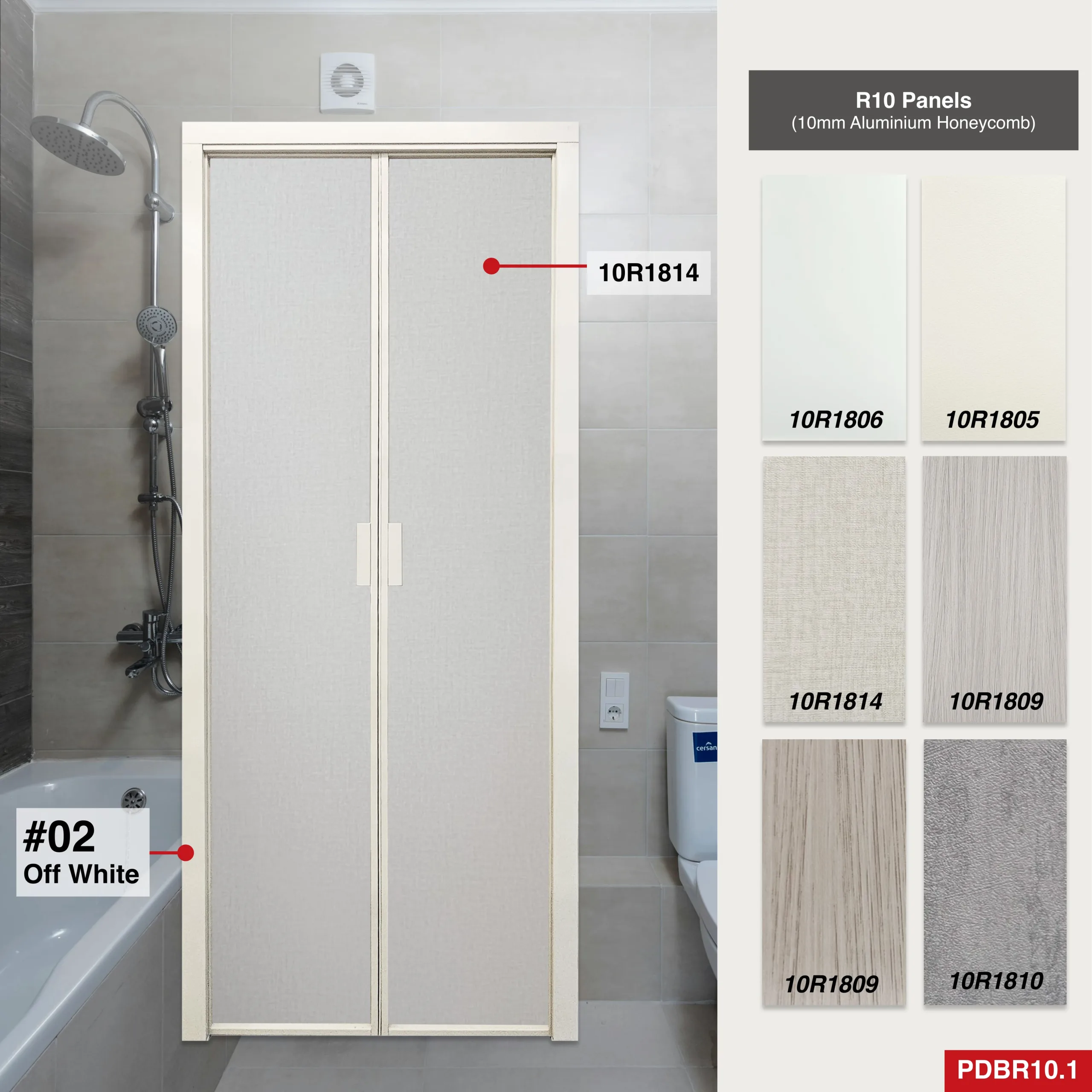 Black Synchronised Double Swing Door with VG Hinge PDB21VG Black Synchronised Double Swing Door with VG Hinge PDB21VG Design O with 10R1801: A blackish wood-like textured panel