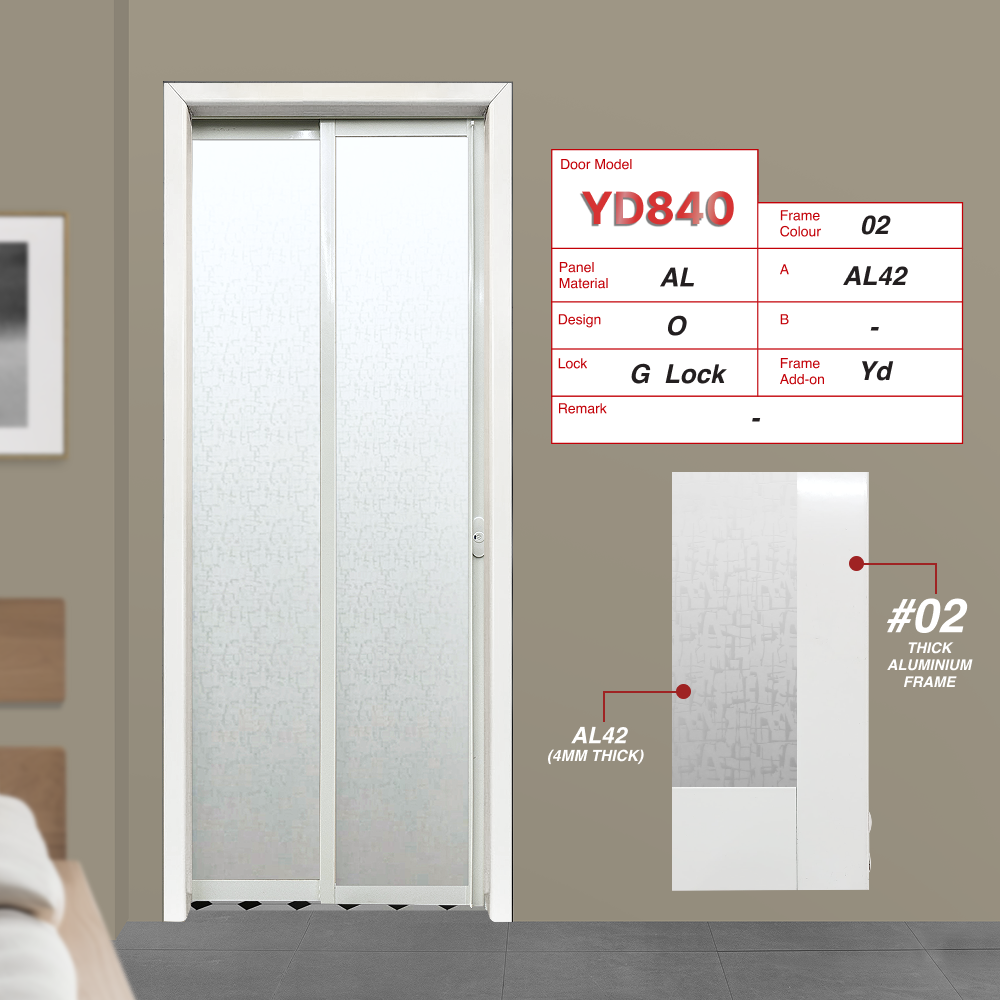 Off White Slide and Swing 4.0: YD840 Slide and Swing Door Design O with Animal Character Picture (AL42)