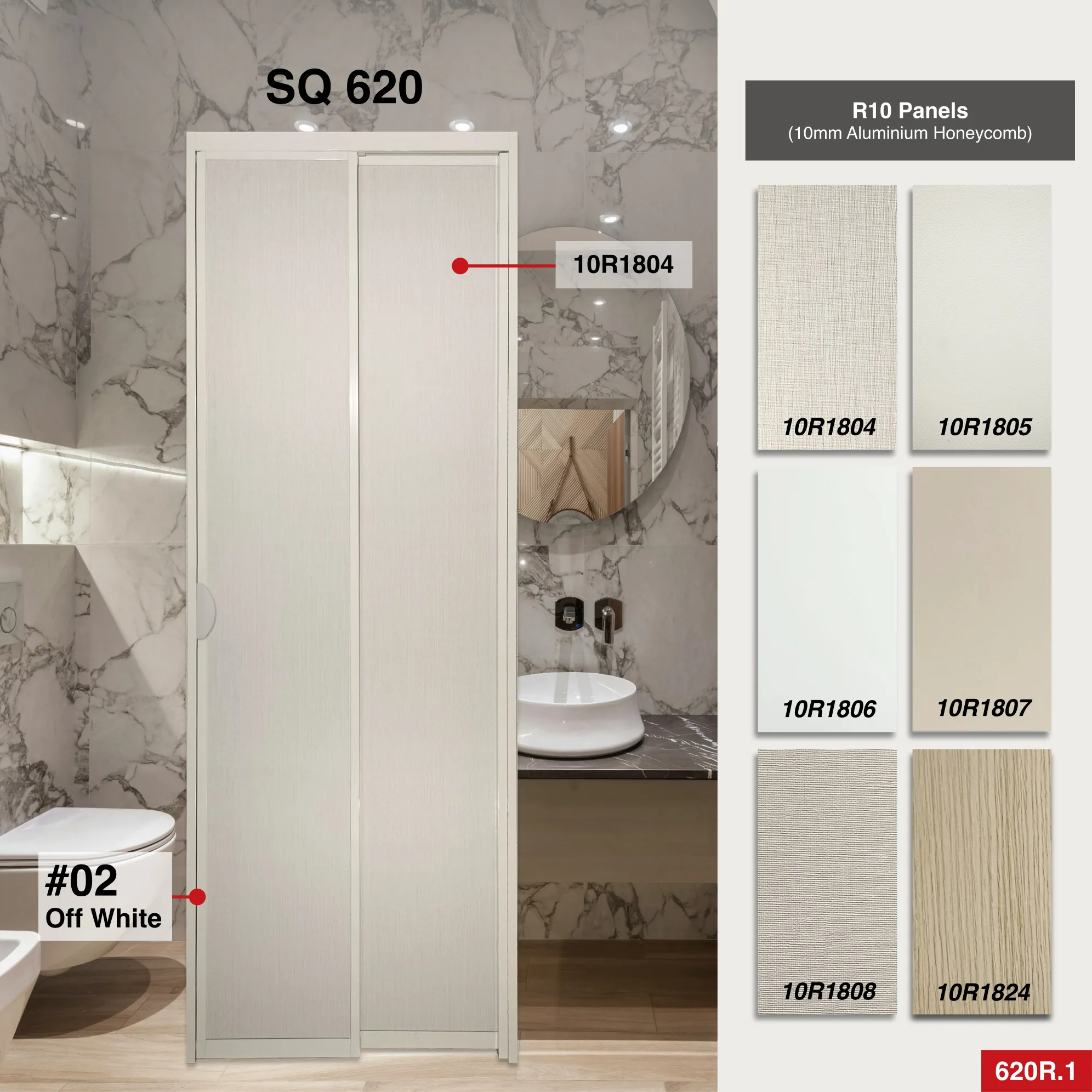 Off White Slide and Swing 3.0: AD85 Slide and Swing Door Design O with Animal Character Picture (AL42)