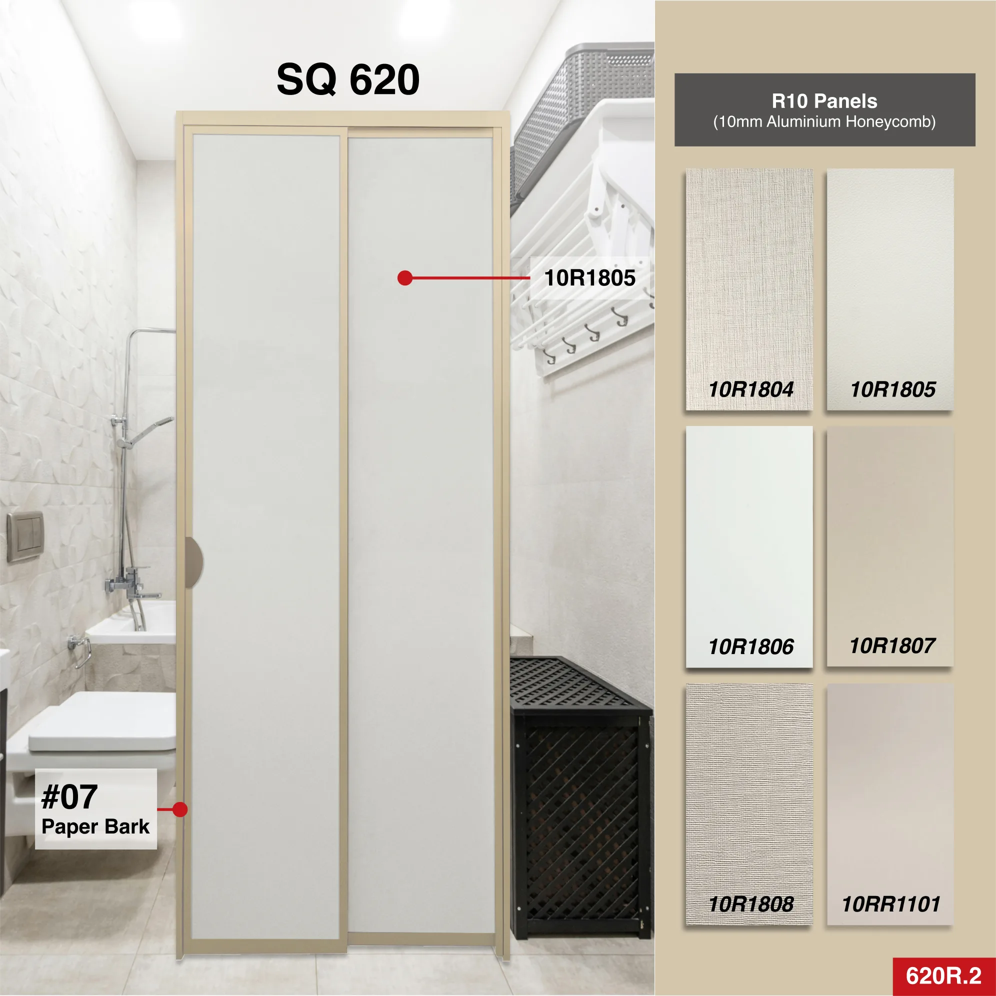 Off White Slide and Swing 3.0: AD85 Slide and Swing Door Design O with Off White (AL492)