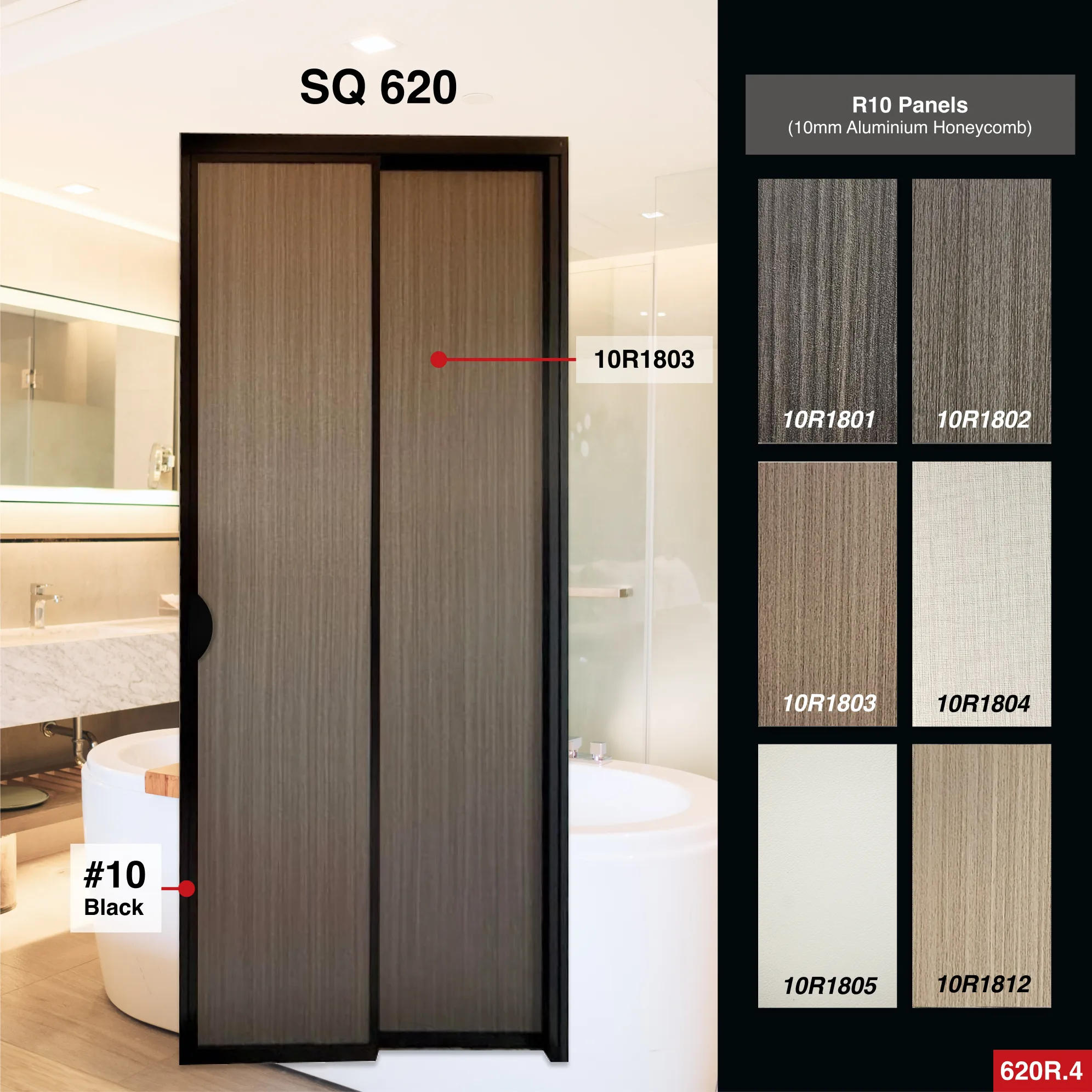 Off White Slide and Swing 3.0: AD85 Slide and Swing Door Design O with Volakos White [Glossy] (AL52)