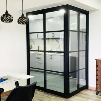 Off White Slide and Swing 3.0: AD85 Slide and Swing Door Design O with Animal Character Picture (AL42)