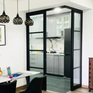 Off White Slide and Swing 3.0: AD85 Slide and Swing Door Design O with Animal Character Picture (AL42)