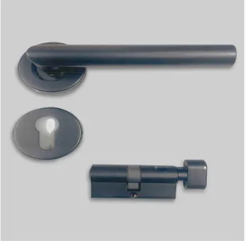 Black S/S Lockset ( 1 Side Key Thumb Turn ) ironmongery set