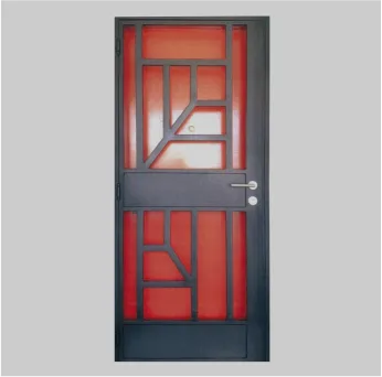 Main Gate Model No: JC028 with mild steel material and abstract leaf bar design