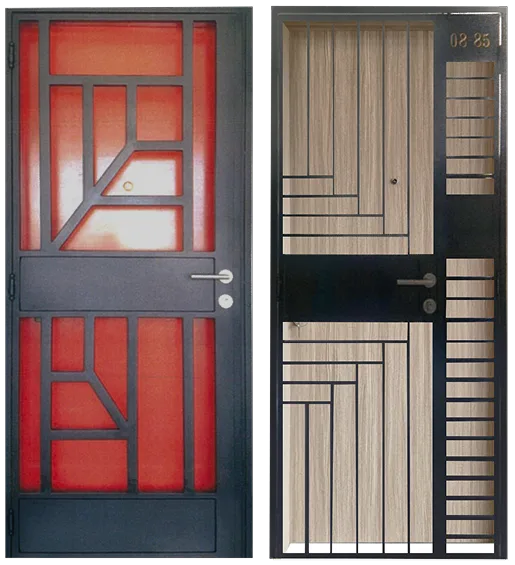 Mild Steel Gate Design featuring thick design and thin design aesthetic