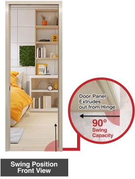 Flush / Conceal Door Technical Graphic Mobile 2
