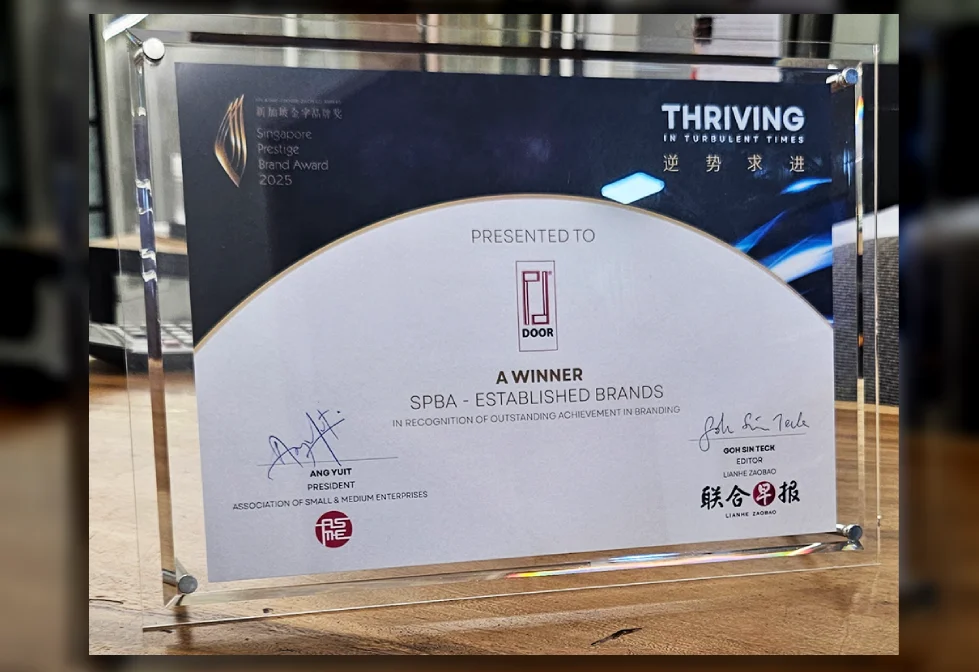 Singapore Prestige Brand Award 2025 - PD Door